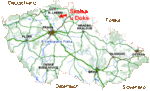 Občanské sdružení NATARAJ, mapa ČR